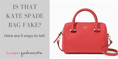 how to tell if kate spade bag is fake|is kate spade surprise authentic.